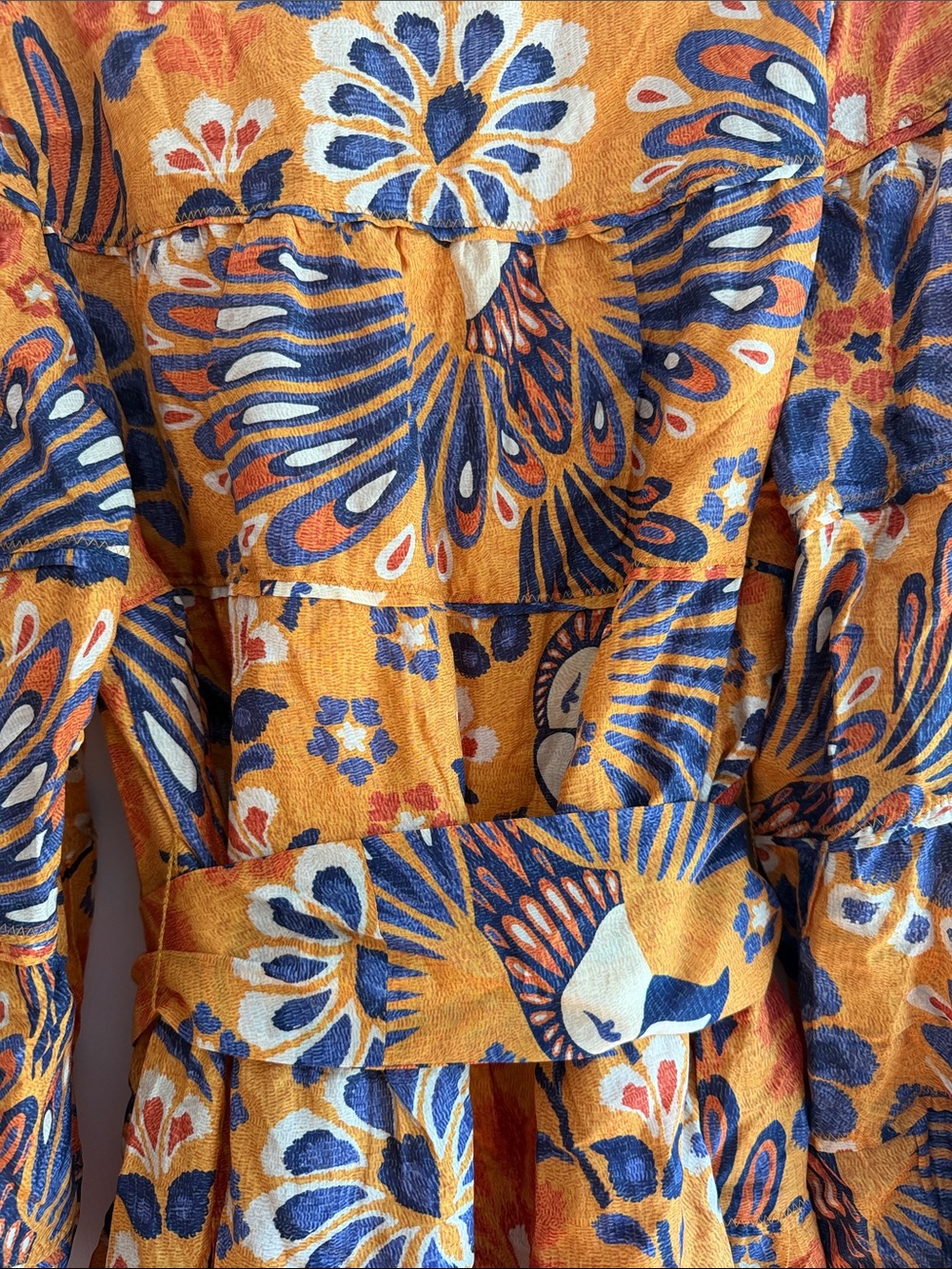 FARM Rio 💛 Pineapple Flower Mini Dress Yellow Large NWT - Picture 8 of 13